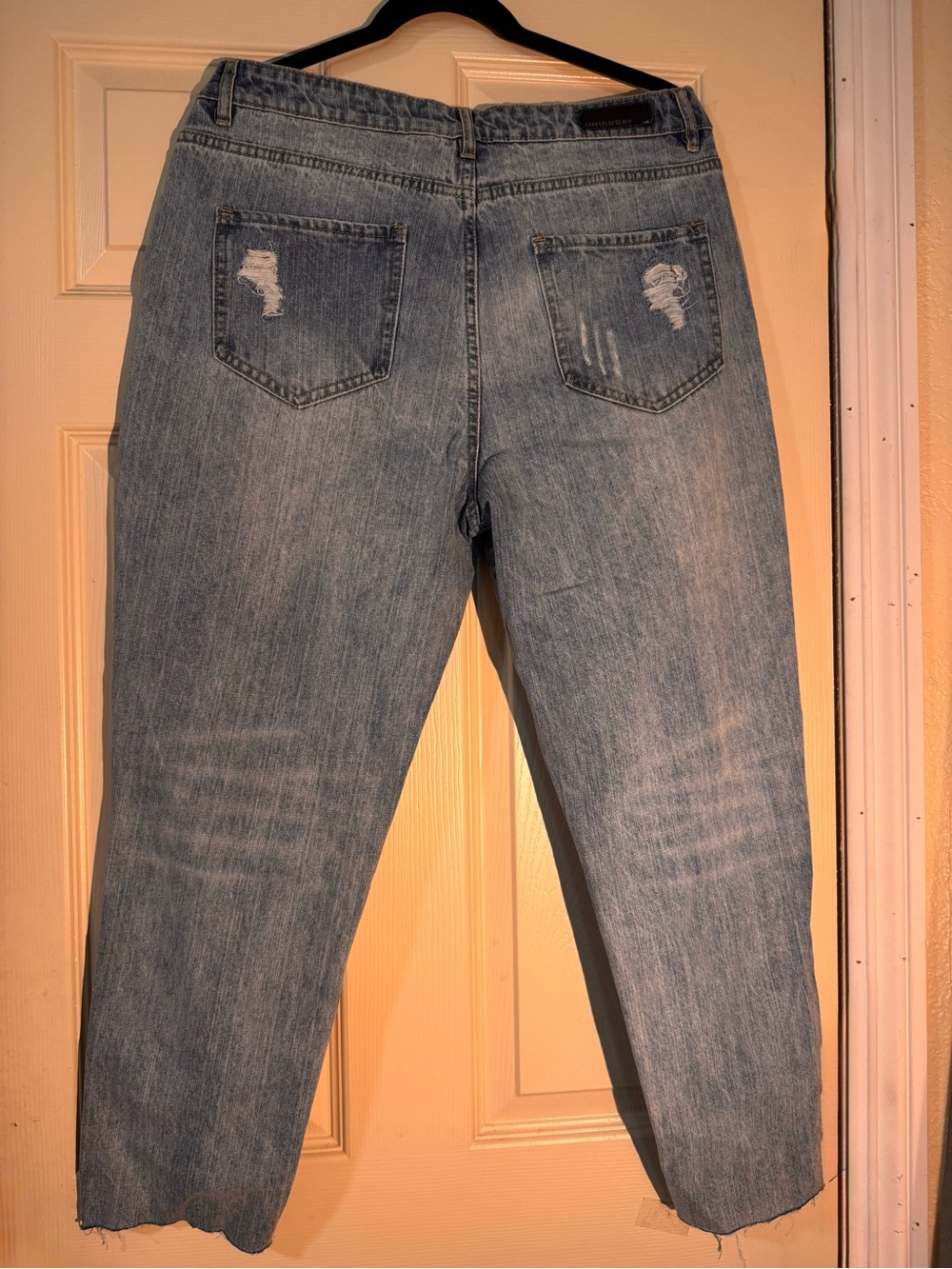 UnionBay Light Blue Distressed Girlfriend Jeans Size 13 - Picture 9 of 10